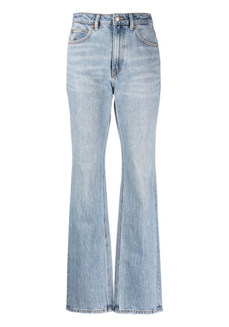 Jeans svasati a vita alta in blu Alexander Wang - donna